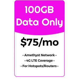 100GB Data Only Plan - Amethyst Network